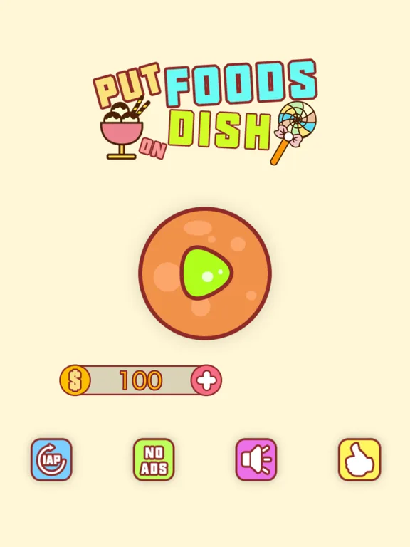 صور Put Foods On Dish - No Clash iPad 