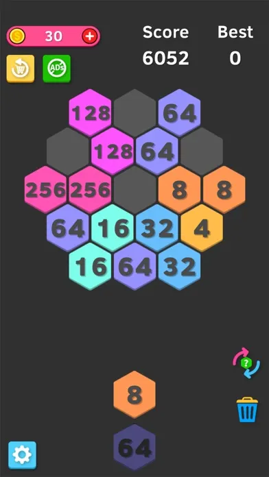 Hexa Merge - Sort to 2048 Screenshots