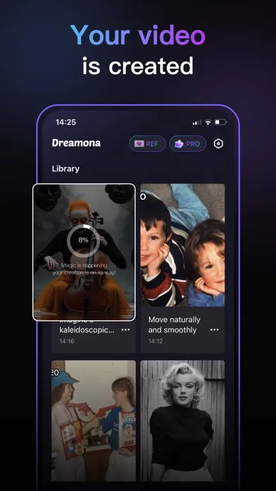 Скриншоты Dreamona -AI Video Art Creator