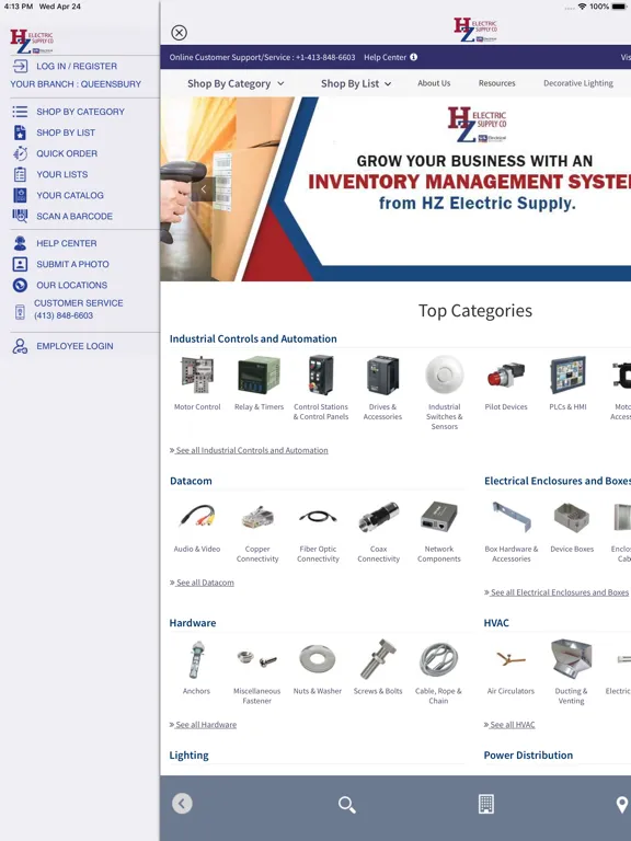 HZ Electric Supply Co iPad  Screenshots
