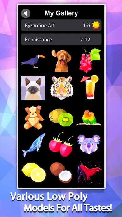 Ảnh chụp màn hình của Idle Painter 3D-Low Poly&Tap