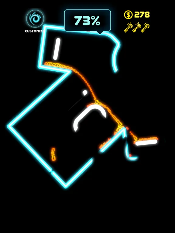 Capturas de pantalla de Neon Splash iPad 