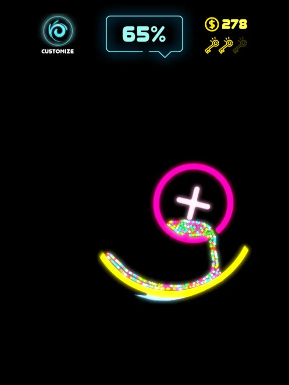Capturas de pantalla de Neon Splash iPad 
