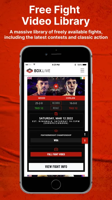 صور Box.Live - Boxing Schedule