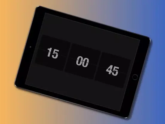 تصاویر 创意时钟 - 极简创意无广告附带桌面小部件翻页全屏极简时钟 iPad