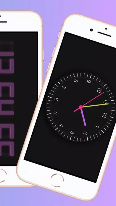 تصاویر 创意时钟 - 极简创意无广告附带桌面小部件翻页全屏极简时钟