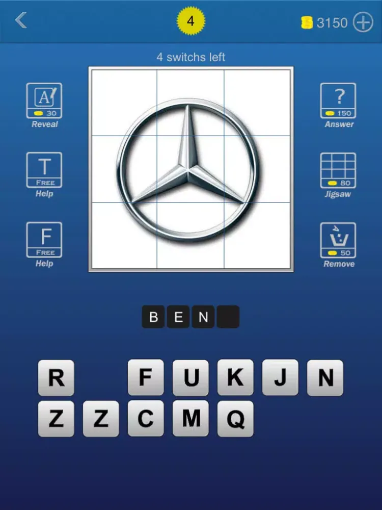 Puzzle & Guess Car Brand iPad  Screenshots