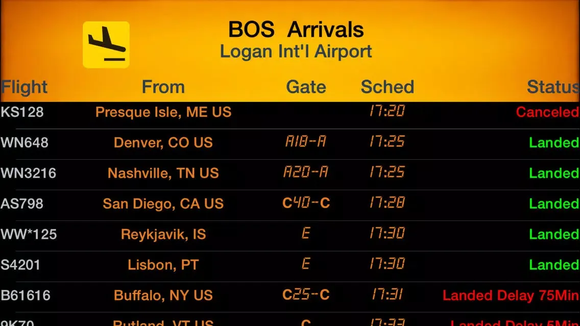 صور iFlightBoard Free-- Departures & Arrivals