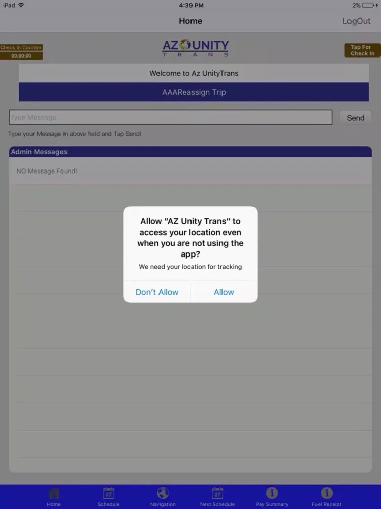 Tangkapan skrin Az Unity Trans iPad 
