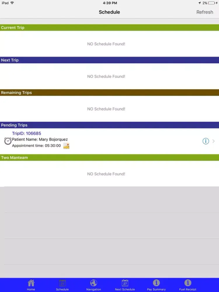 Tangkapan skrin Az Unity Trans iPad 