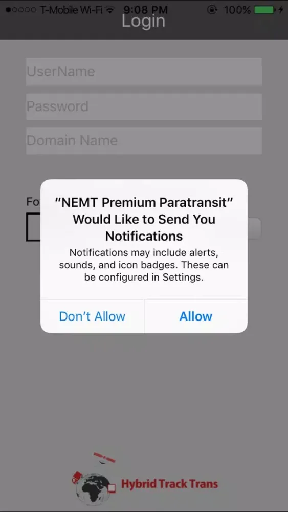 Captures d'écran de NEMT Premium Paratransit