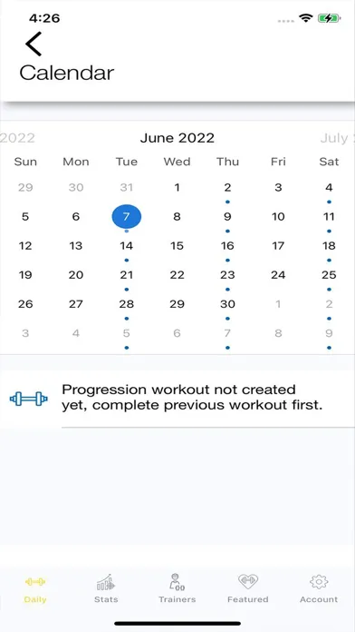 Hybrid Fitness Virtual Trainer スクリーンショット