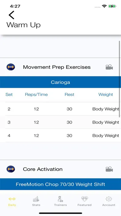 Hybrid Fitness Virtual Trainer スクリーンショット