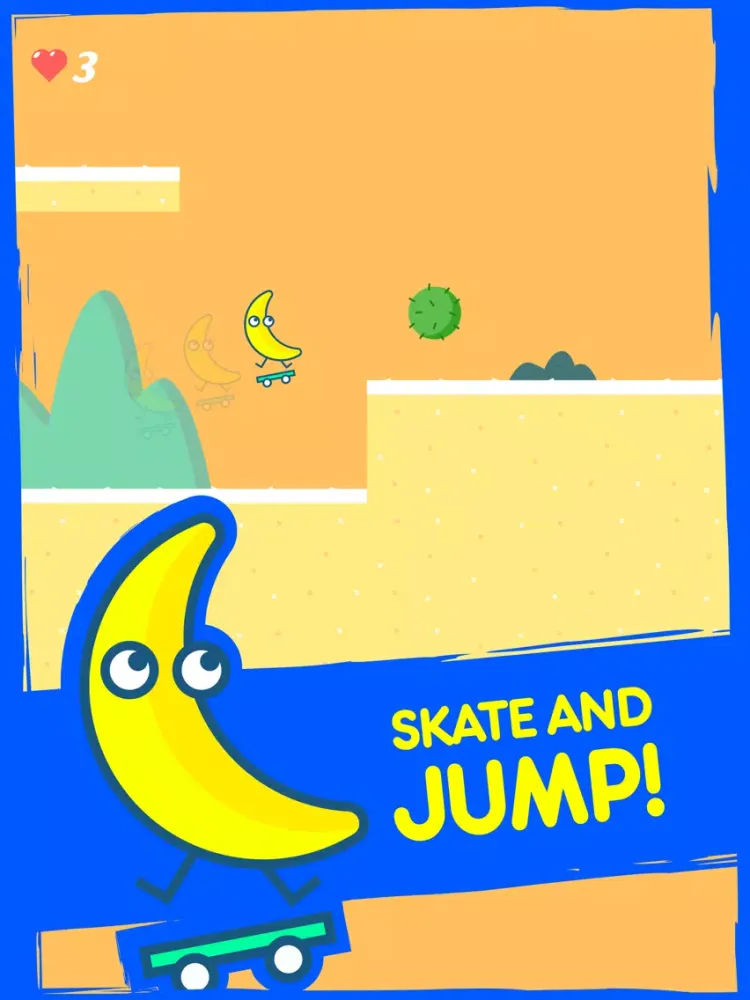 Banana on a Skateboard: GO! iPad  スクリーンショット