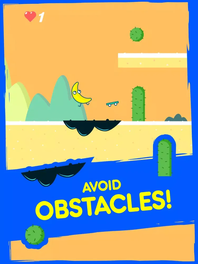 Banana on a Skateboard: GO! iPad  スクリーンショット