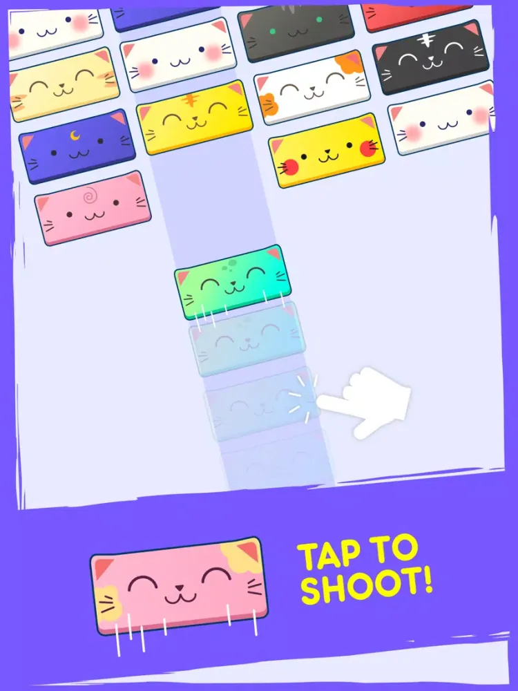 Brick Cats: Falling Kittens Challenge iPad  Screenshots