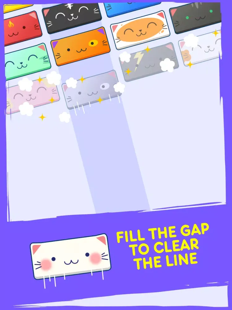 Brick Cats: Falling Kittens Challenge iPad  Screenshots