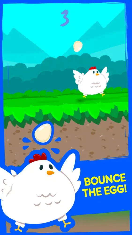 Tiny Chicken: Bouncy Egg Dash স্ক্রিনশট