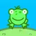 The toad jumps