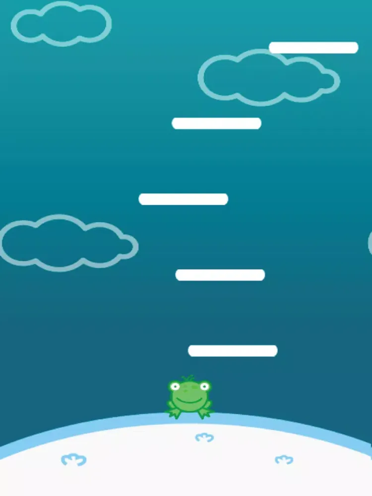 The toad jumps iPad  스크린샷