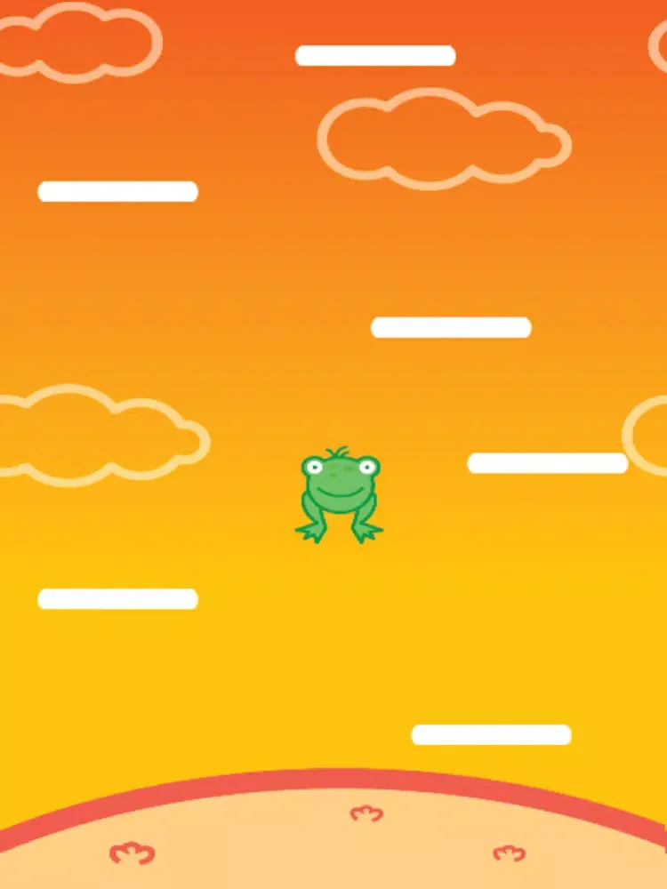 The toad jumps iPad  스크린샷