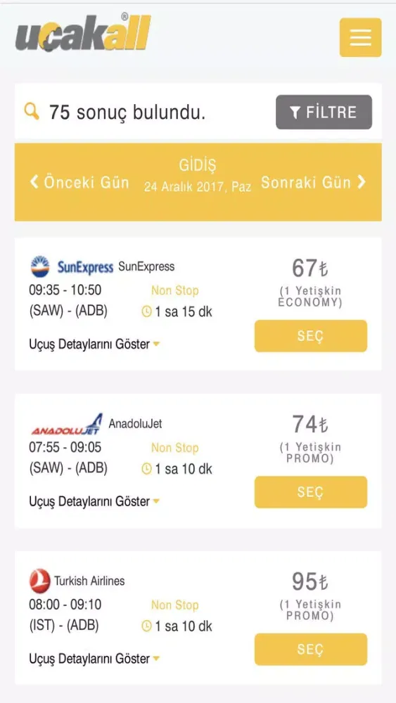 Ucak All سکرین شاٹس