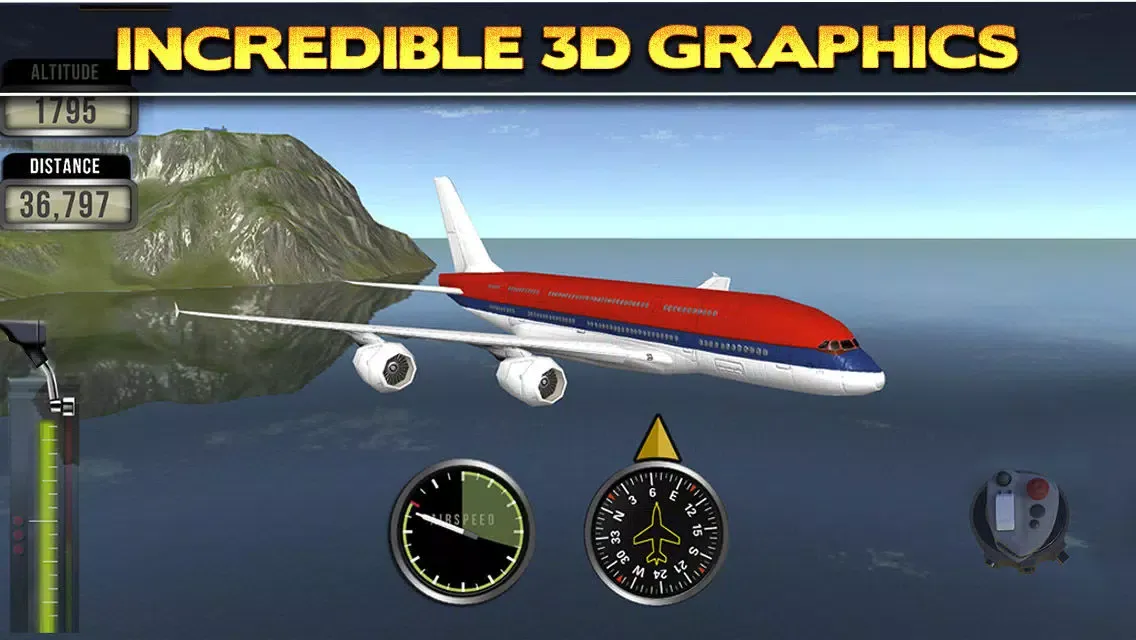 3D Plane Flying Parking Simulator Game - Real Airplane Driving Test Run Sim Racing Games PRO スクリーンショット