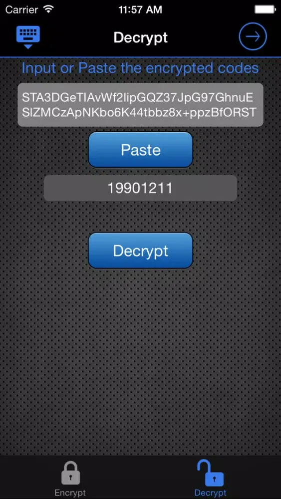 Top Secret - Encrypt Text Utility 스크린샷