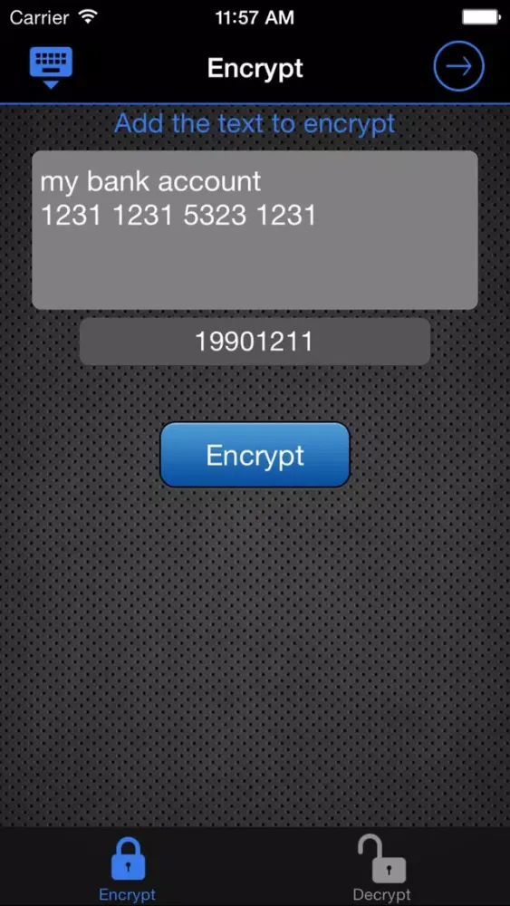 Top Secret - Encrypt Text Utility 스크린샷