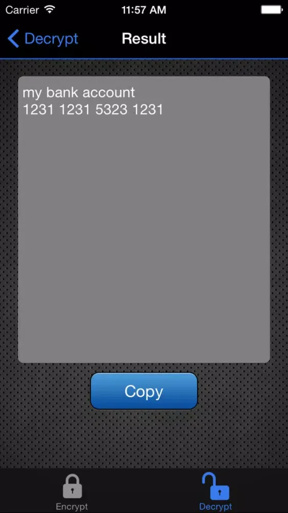 Top Secret - Encrypt Text Utility 스크린샷