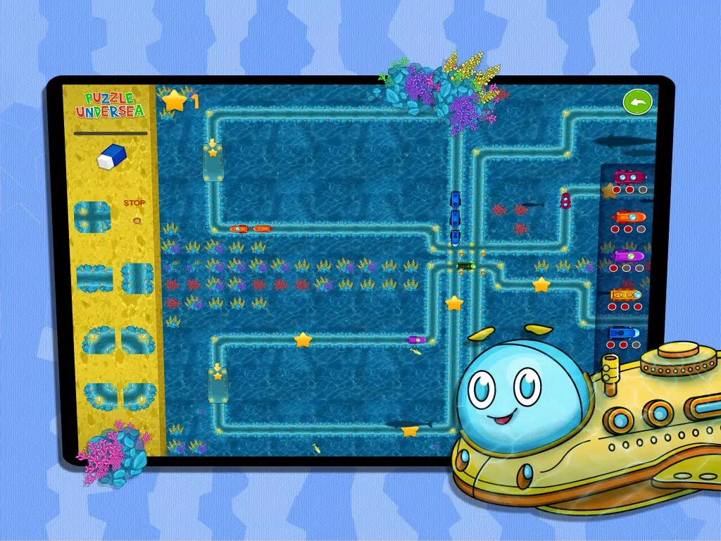 Puzzle Undersea - A submarines game iPad  Screenshots