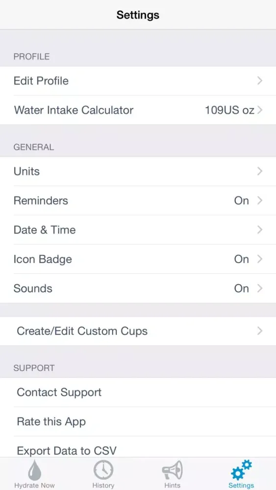 Capturas de pantalla de Hydrate Now