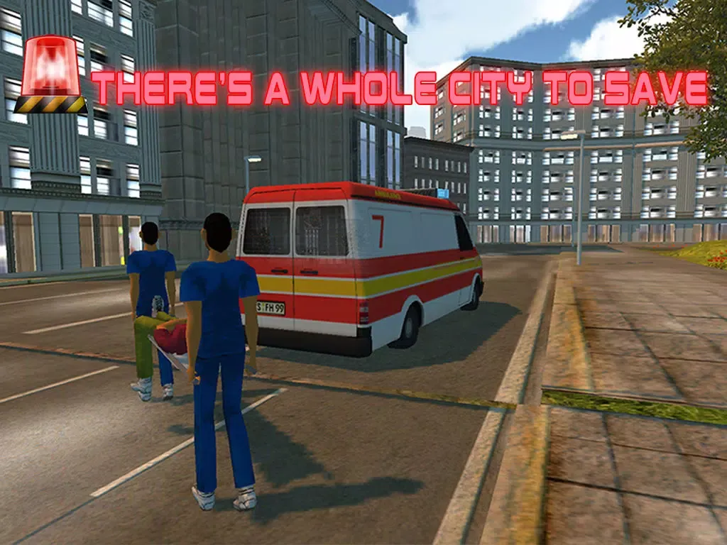 صور 3D Rescue City Ambulance Parking Simulator iPad 