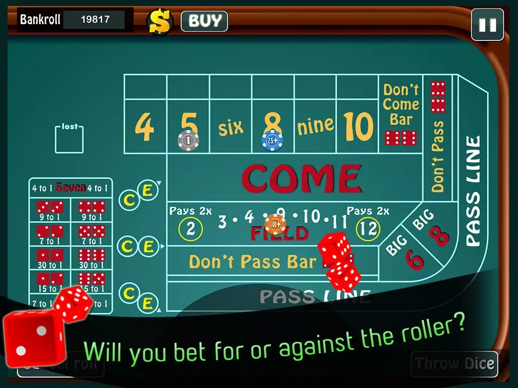 Tangkapan layar 6-8 Craps Deluxe - Hot Dice Pro Shooter FREE iPad 
