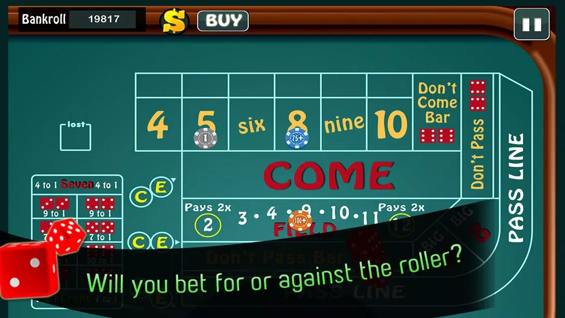 Tangkapan layar 6-8 Craps Deluxe - Hot Dice Pro Shooter FREE