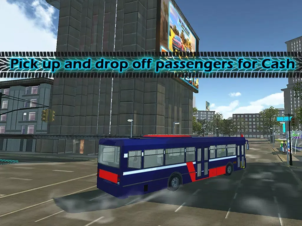 تصاویر 3D Bus City Parking Simulator - Realistic Downtown Traffic Driving XL : Free Game iPad 