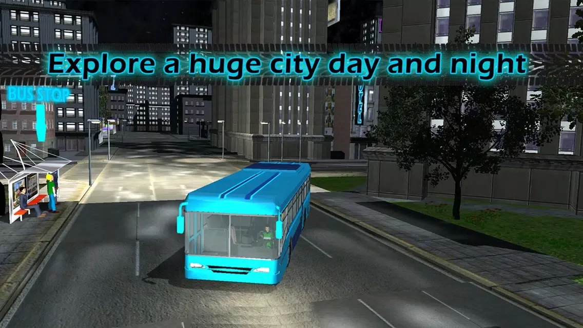 تصاویر 3D Bus City Parking Simulator - Realistic Downtown Traffic Driving XL : Free Game