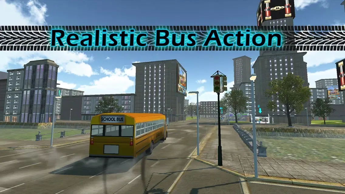 تصاویر 3D Bus City Parking Simulator - Realistic Downtown Traffic Driving XL : Free Game