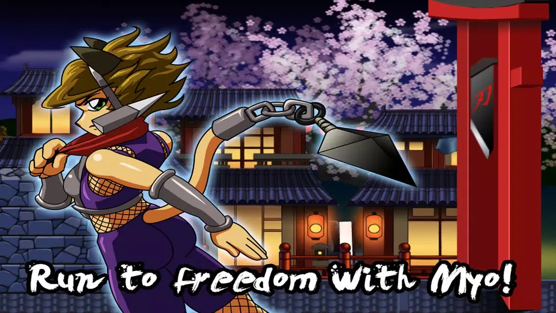 Tangkapan layar Catgirl Shinobi Free: A New Ninja Run and Jump Adventure Game
