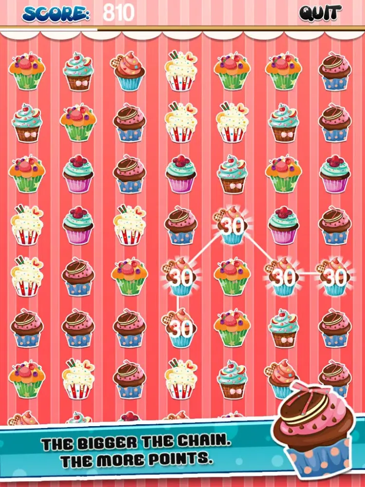 Cupcakes Match Mania - Cake Connect FREE iPad  スクリーンショット