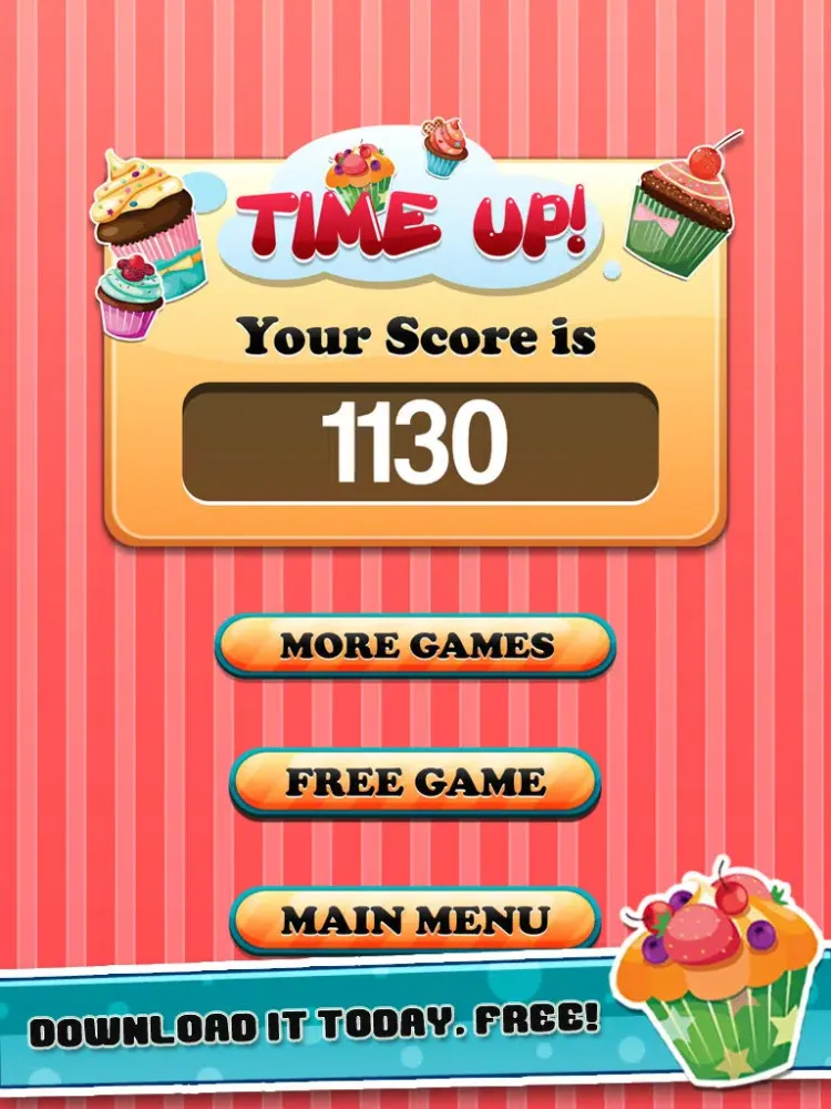 Cupcakes Match Mania - Cake Connect FREE iPad  スクリーンショット