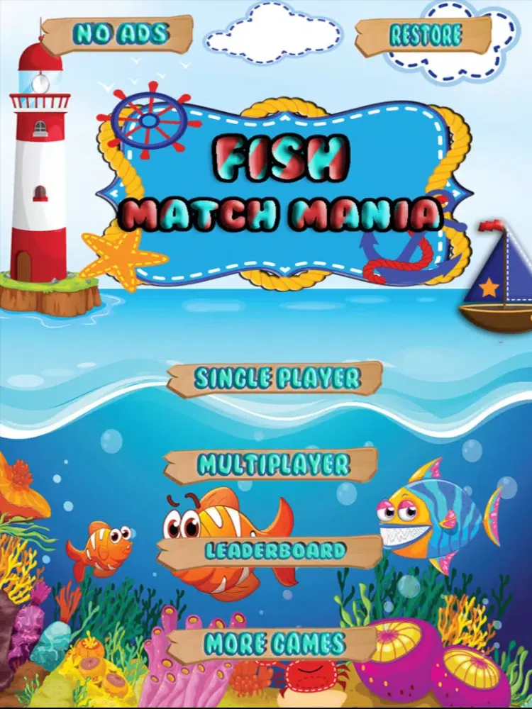 Ảnh chụp màn hình của Fish Match Mania Water Puzzle - Where's my bubble? FREE iPad 