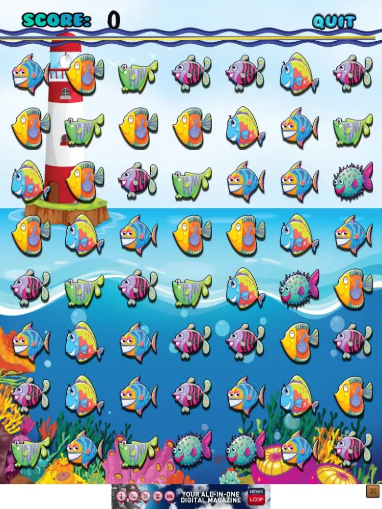 Ảnh chụp màn hình của Fish Match Mania Water Puzzle - Where's my bubble? FREE iPad 