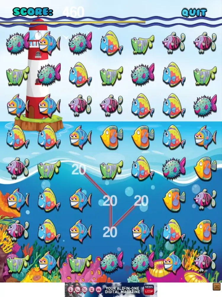 Ảnh chụp màn hình của Fish Match Mania Water Puzzle - Where's my bubble? FREE iPad 