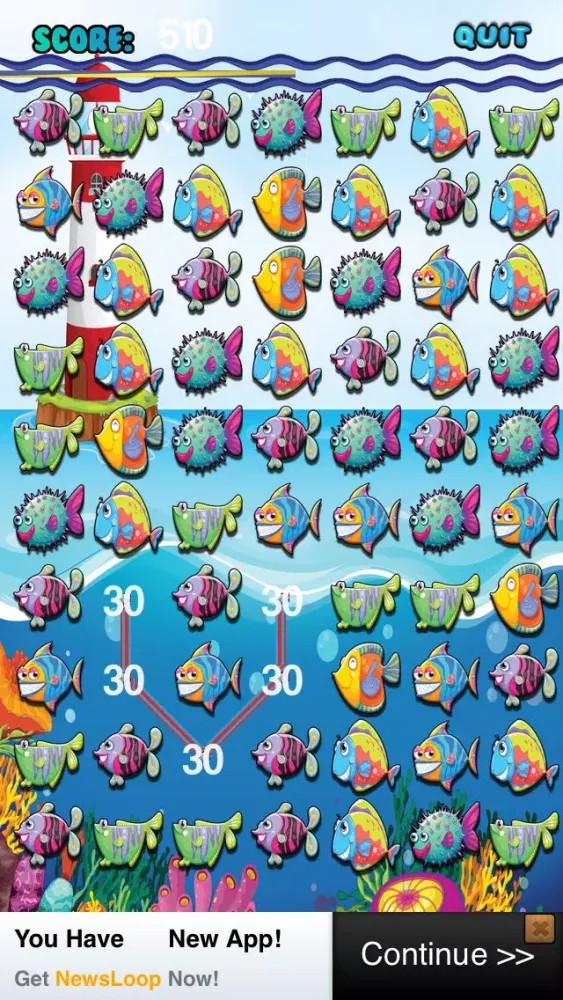Ảnh chụp màn hình của Fish Match Mania Water Puzzle - Where's my bubble? FREE