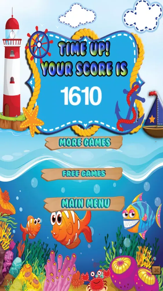 Ảnh chụp màn hình của Fish Match Mania Water Puzzle - Where's my bubble? FREE