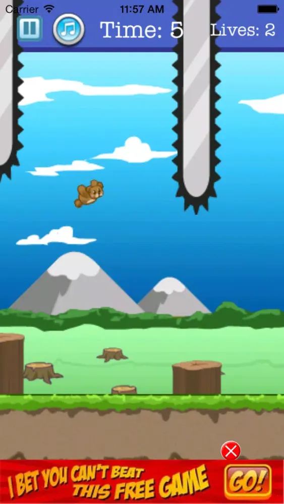Floppy Bear thinks he’s a bird স্ক্রিনশট