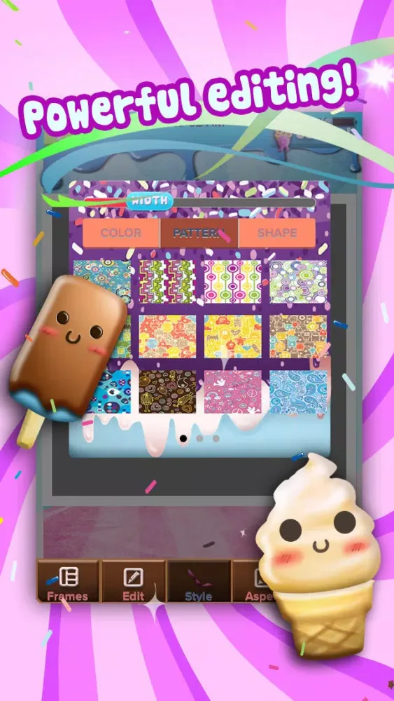 Ice Cream Photo Frame Editor - Insta Collage Edition FREE! Screenshots