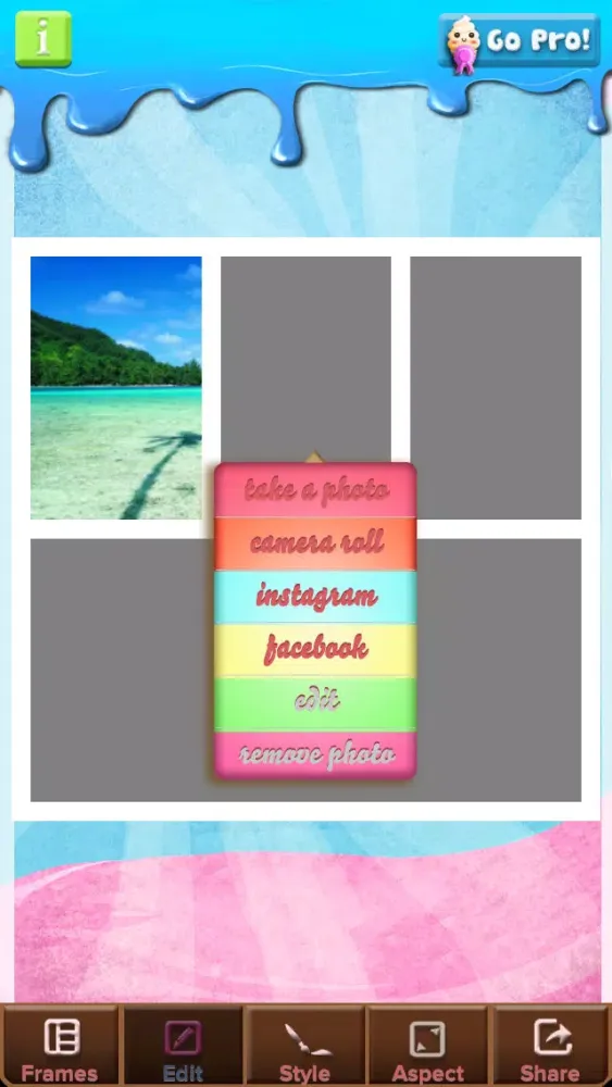 Ice Cream Photo Frame Editor - Insta Collage Edition FREE! Screenshots