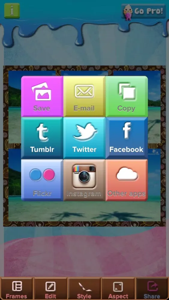 Ice Cream Photo Frame Editor - Insta Collage Edition FREE! Screenshots